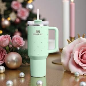 Stanley Peppermint Polka Dot 40oz Quencher H2.0 Tumbler Holiday 2025 Target Excl